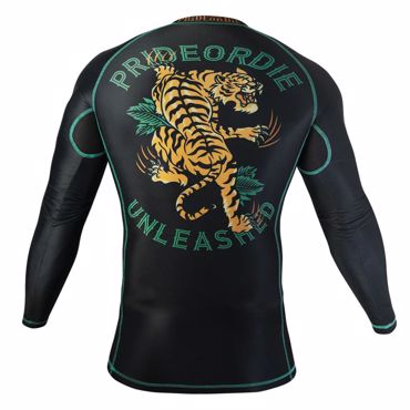 PRIDE OR DIE Unleashed v2 RASHGUARD - BLACK